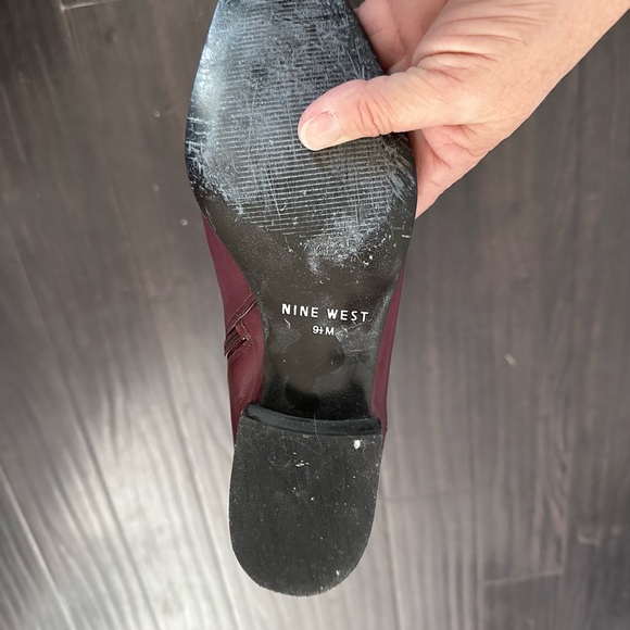 Nine West boots in Wine leather - Picture 4 of 6